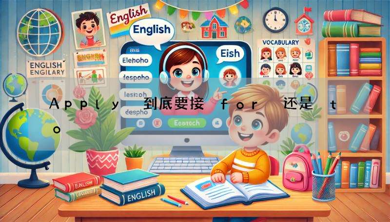 Apply 到底要接 for 还是 to?用法大解析!